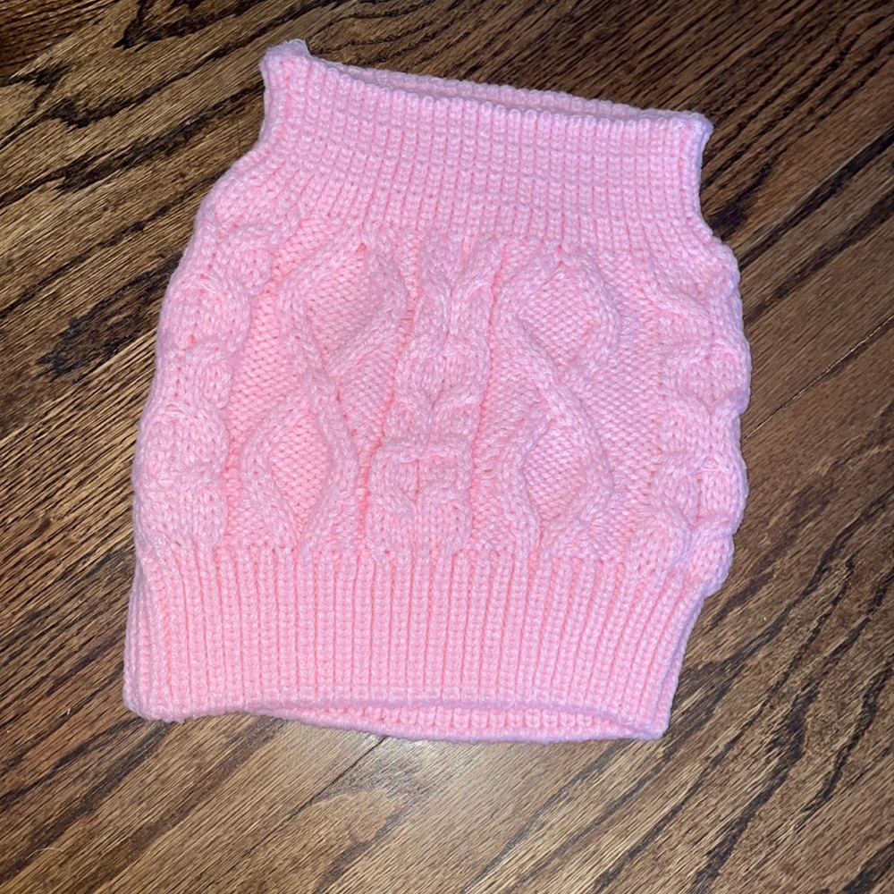 Tube knit top / neck scarf